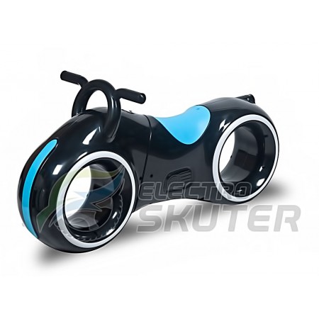 Беговел Star One Scooter Tron (Черно-Голубой)